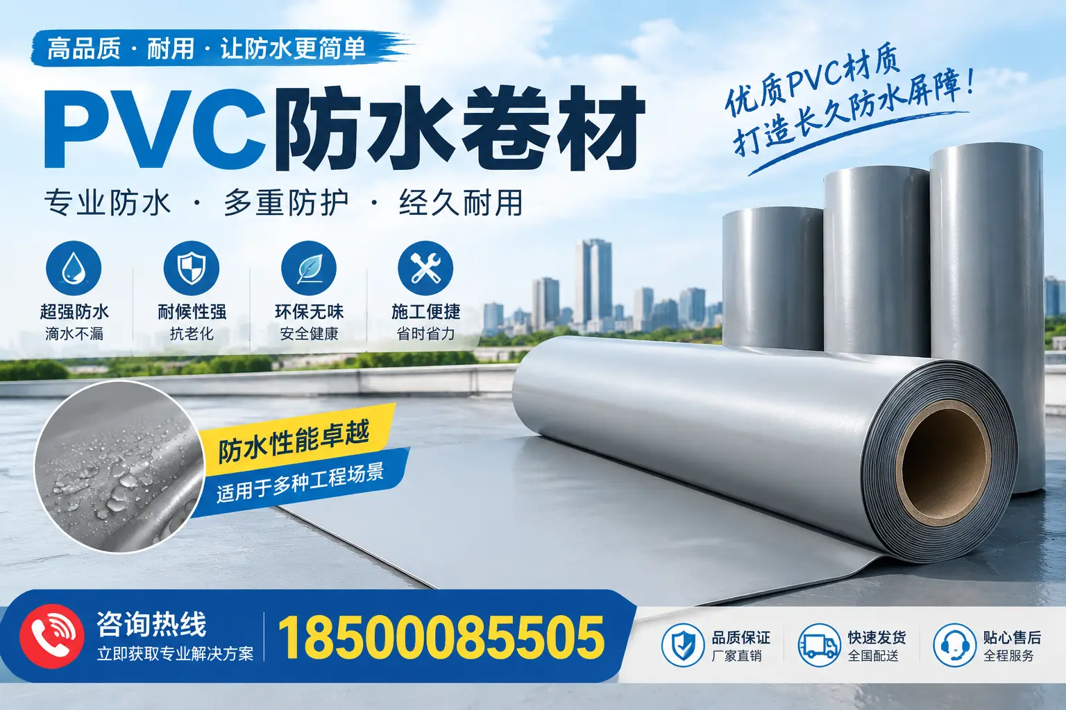 什么是pvc防水卷材？黄南消费者需了解的基础知识